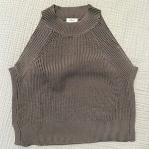 Aritzia Wilfred knit Sweater Tank - brown/taupe